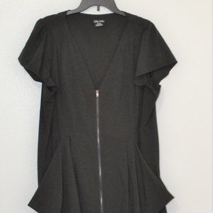 City Chic Black Bellow Pocket Dress
